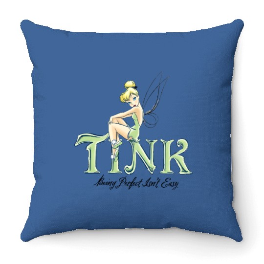 Vintage Disney Tinker Bell Comfort Colors Throw Pillows, Disneyworld Throw Pillows