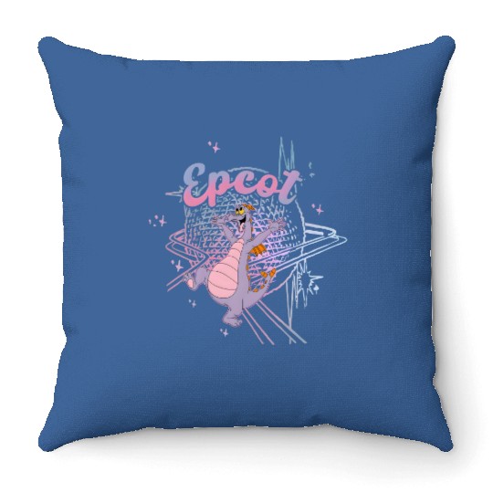 Disney Epcot Funny Figment Imagination Throw Pillows