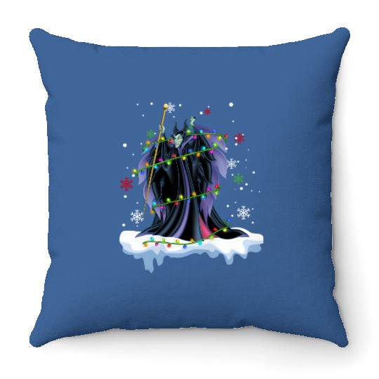 Disney Villains Maleficent Chirstmas Light Throw Pillows