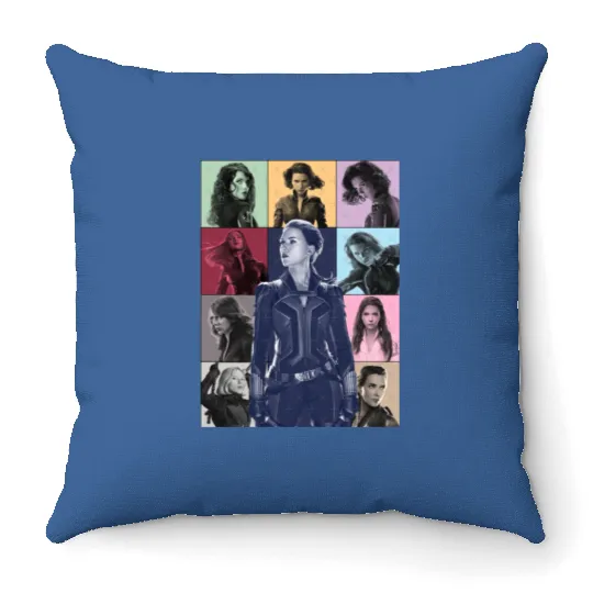 Black Widow Eras Tour Throw Pillows
