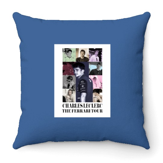 Charles leclerc eras tour Throw Pillows