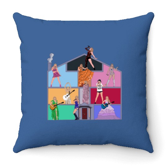 Eras Tour Lover House Throw Pillows
