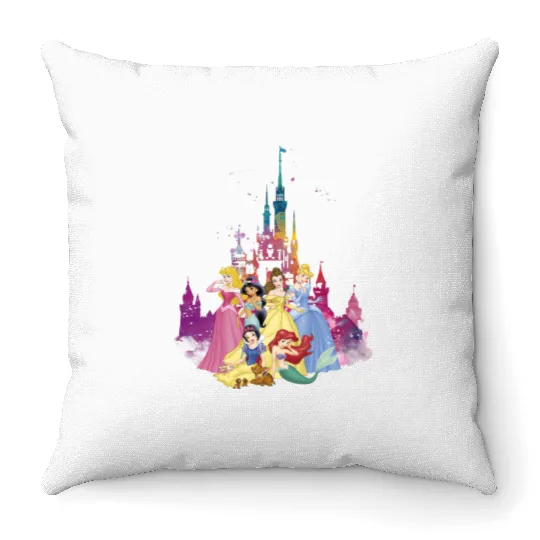Disney Princess Throw Pillows, Disneyworld Throw Pillows, Disneyland Throw Pillows