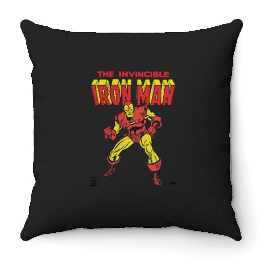Iron Man 1968-96 Throw Pillows
