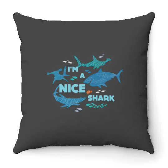 Nemo Shark Throw Pillows, Bruce Nemo Throw Pillows, Nemo Throw Pillows, Finding Nemo Throw Pillows, Disneyland Throw Pillows