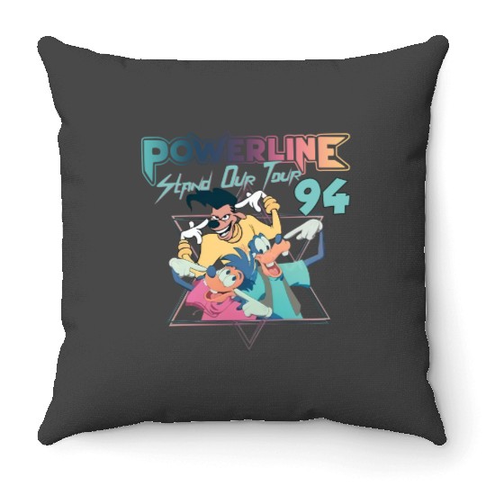 Disney Powerline Stand Out Tour 94 Throw Pillows, Comfort Colors Throw Pillows