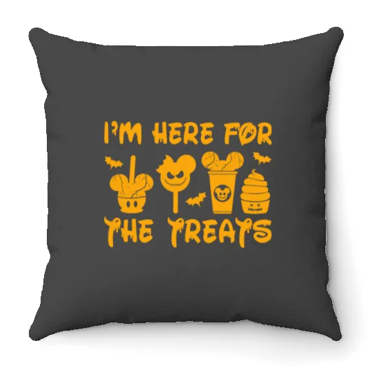 I'm Here For The Treats, Disney Halloween Family Shirts, Hocus Pocus, Halloween Shirt, Halloween Gift, Trick or Treat, Disney Family Shirts Throw Pillows
