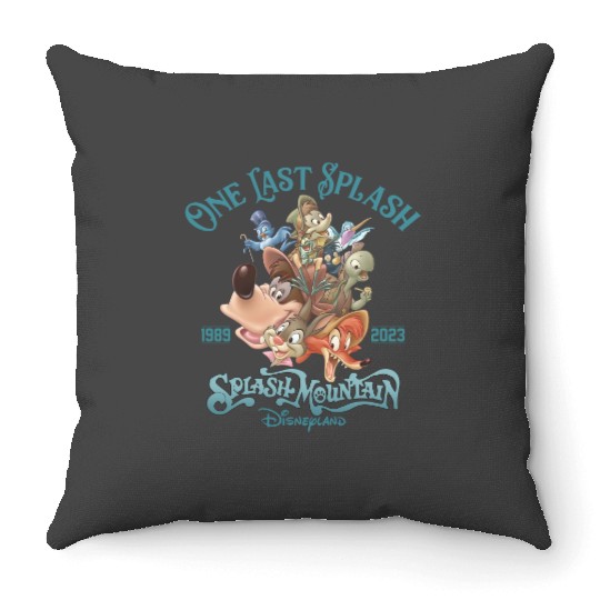 Disney Splash Mountain One Last Splash Unisex Throw Pillows 1989 - 2023