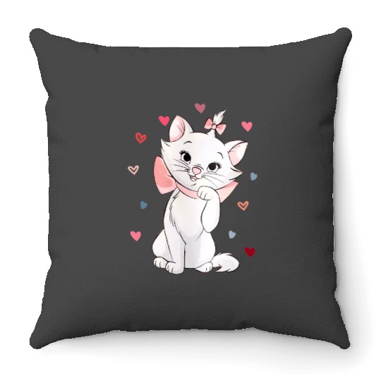 Retro Marie Cat Throw Pillows Disney The Aristocats Throw Pillows