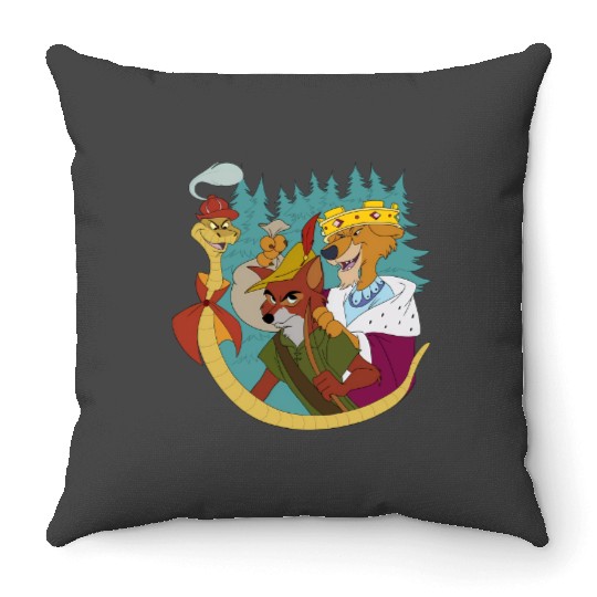 Disney Robin Hood Love Will Live Throw Pillows