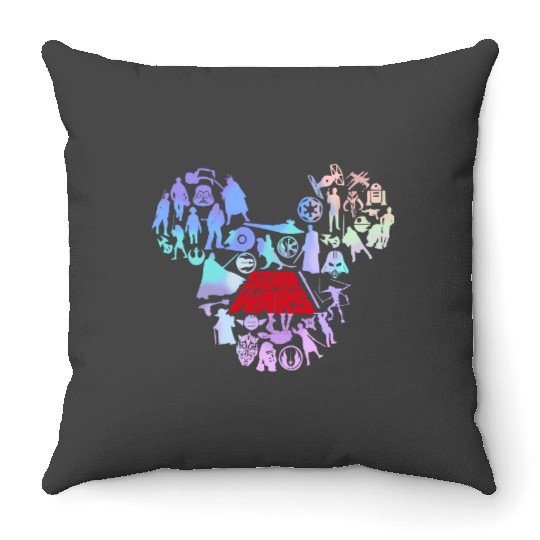 Mickey Head Star Wars Throw Pillows, Matching Disney Throw Pillows