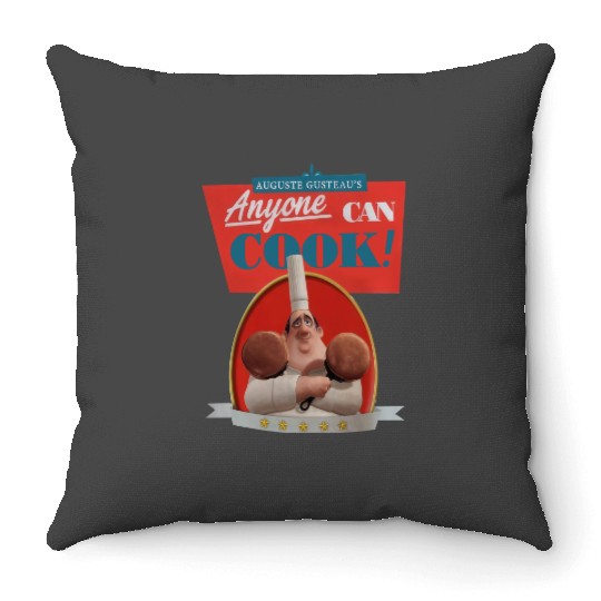 Disney Pixar Ratatouille Remy Little Chef Anyone Can Cook Throw Pillows