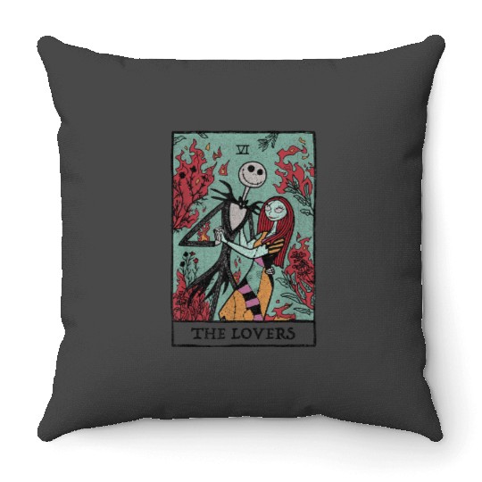 Disney The Nightmare Before Christmas The Lovers Throw Pillows