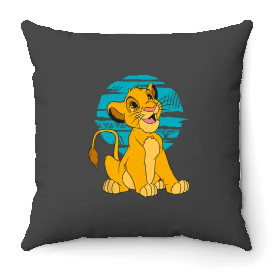 Disney The Lion King Young Simba Throw Pillows, Disney Simba Throw Pillows