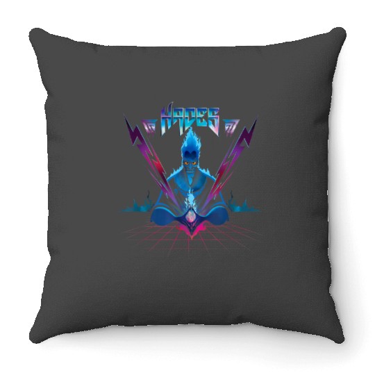 Disney Villains Hades 90s Rock Band Throw Pillows