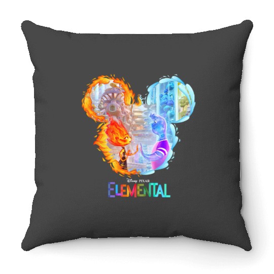 Disney Elemental 2023 Throw Pillows, Disney Pixar Elemental Throw Pillows