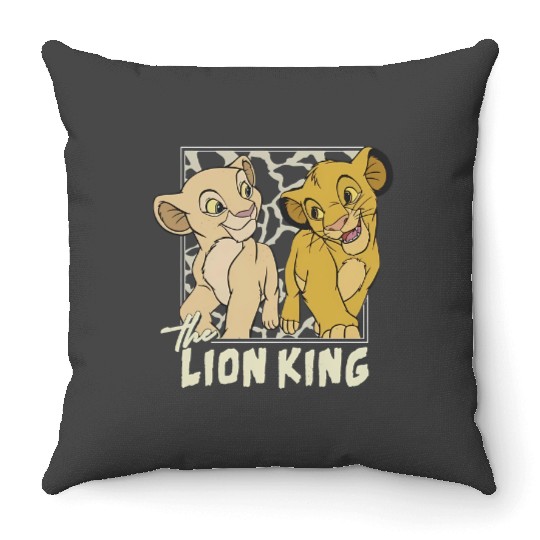 Disney Lion King Simba And Young Nala Throw Pillows