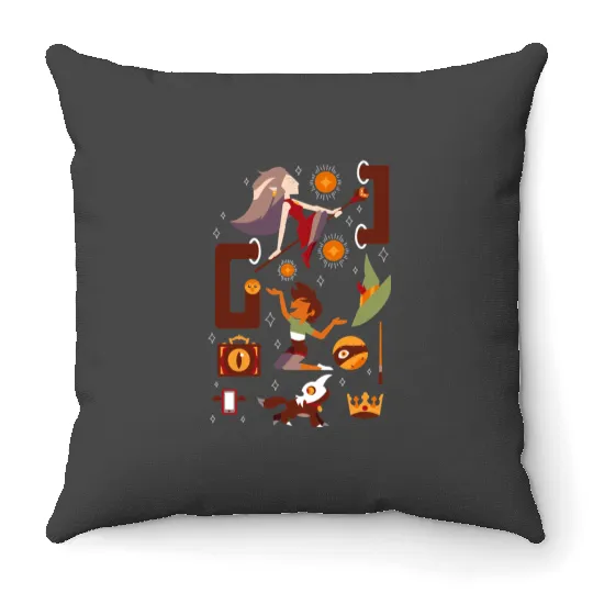 The Owl House Characters Throw Pillows, Disney The Owl House, Owl House Merch