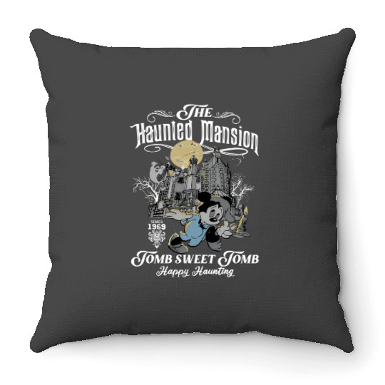 The Haunted Mansion Mickey Throw Pillows, Disney Haunted Throw Pillows