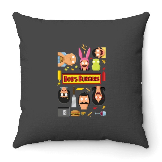 Bob's Burgers Unisex Ultra Cotton Throw Pillows | Bob's Burgers Throw Pillows