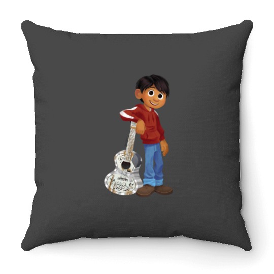 Disney Pixar Coco | Miguel | Playing Guitar Throw Pillows