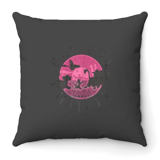 Disney Lion King Simba Silhouette Hakuna Graphic Throw Pillows