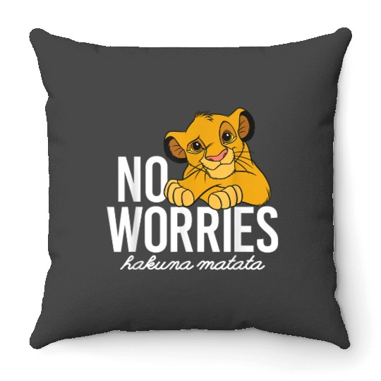 Disney Lion King Classic No Worries Simba Throw Pillows
