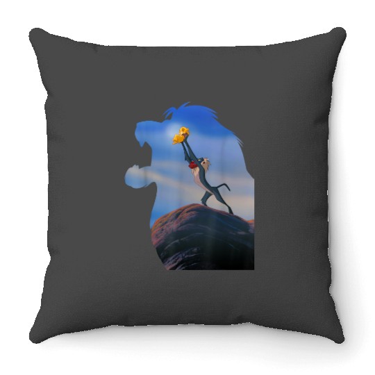 Disney Lion King Rafiki Holding Baby Simba Graphic Throw Pillows
