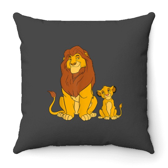 Disney The Lion King Young Simba And Mufasa Throw Pillows