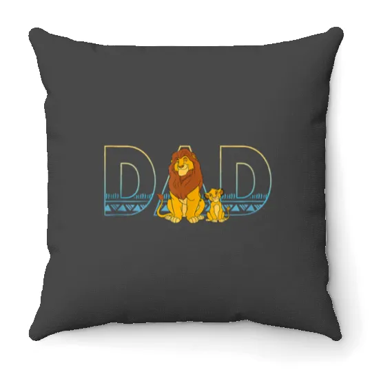 Disney The Lion King Simba And Mufasa Dad Throw Pillows