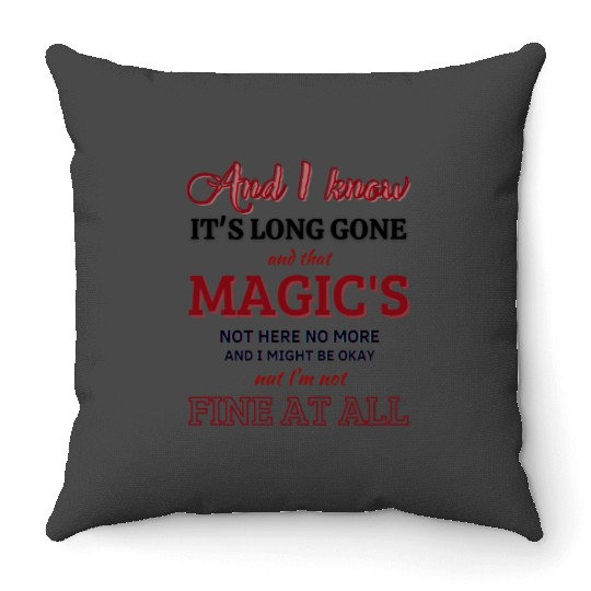 Discover All Too Well Taylor Throw Pillows