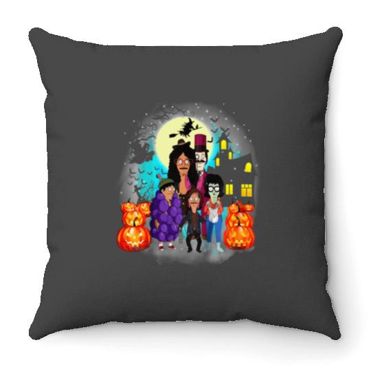 Bobs Burgers Pumpkin Halloween Throw Pillows