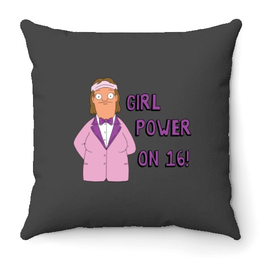 Nat - Bobs Burgers Throw Pillows