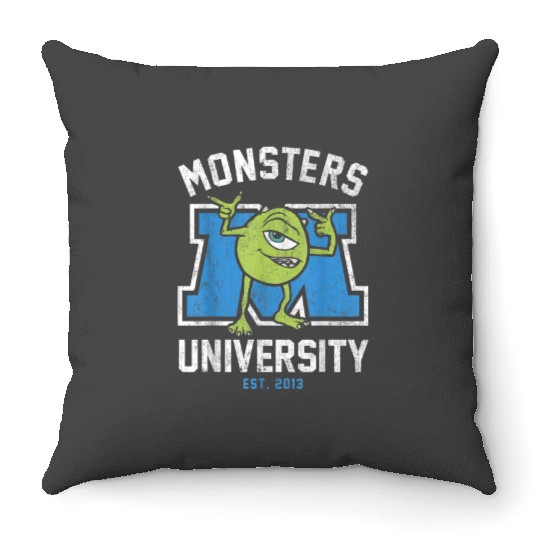 Disney Monsters University Mike Graphic 1 Throw Pillows