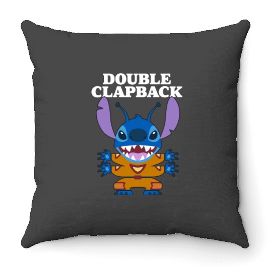 Disney Lilo Stitch Double Clapback Stitch Chest Portrait Throw Pillows