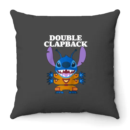 Disney Lilo Stitch Double Clapback Stitch Chest Portrait Throw Pillows