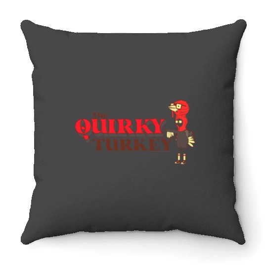 bobs burgers 2quirky turkey Throw Pillows