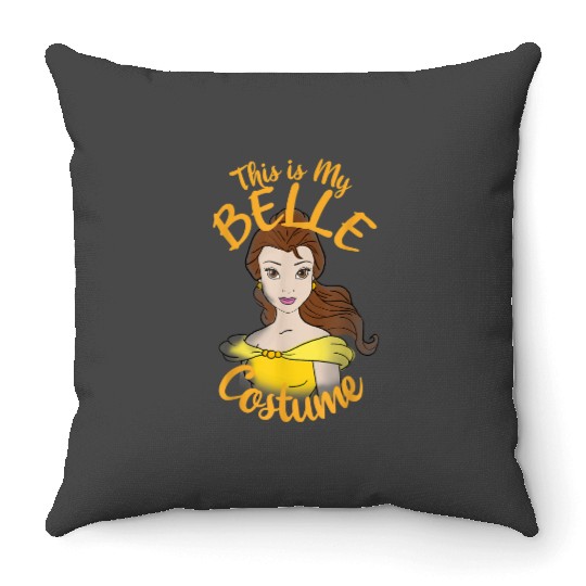 Disney Beauty And The Beast Belle My Costume Hal Throw Pillows