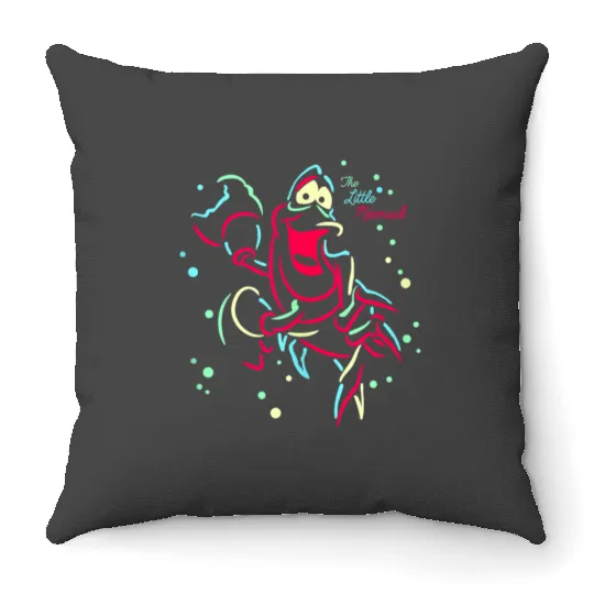 Disneyss The Little Mermaid Sebastian Crab Lights Throw Pillows