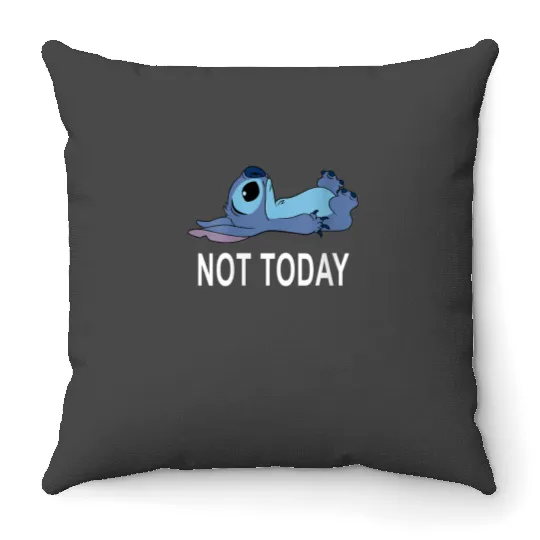 Disney Lilo Stitch Not Today Stitch Throw Pillows