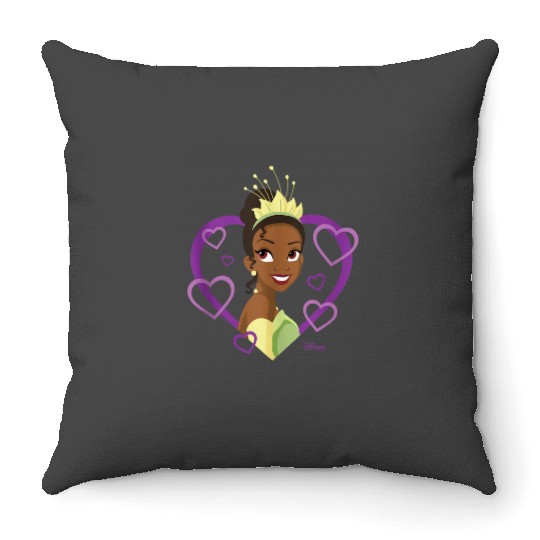 Disney Princess Tiana Heart Throw Pillows