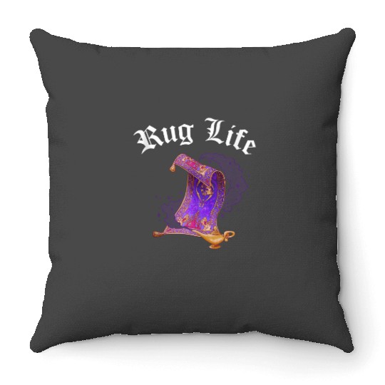 Disney Aladdin Magic Carpet Rug Life Portrait Throw Pillows