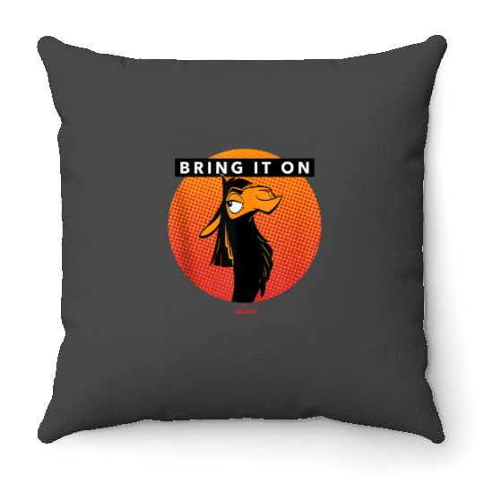 Disney The Emperors New Groove Llama Bring It On Throw Pillows
