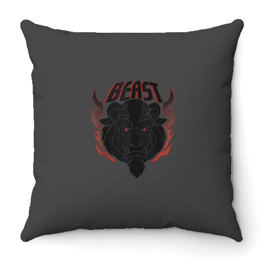 Disney Beauty and the Beast Angry Beast Flames 5822 Throw Pillows