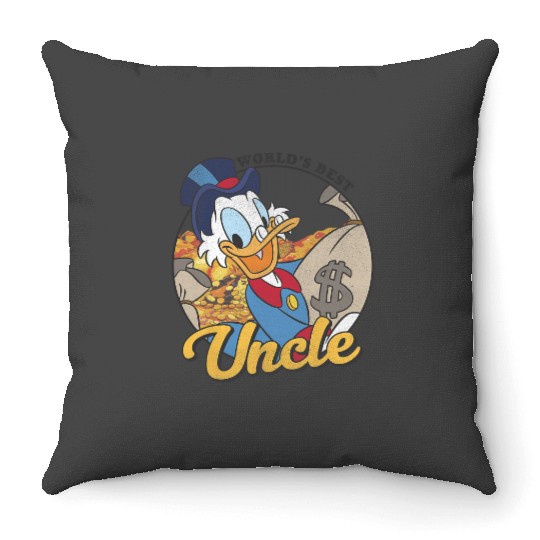 Disney DuckTales Scrooge McDuck World's Best Uncle Throw Pillows