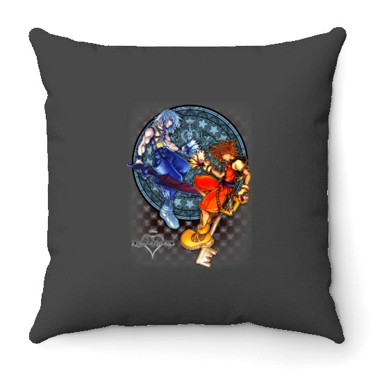 Disney Kingdom Hearts Sora & Riku Chain Of Memories Throw Pillows