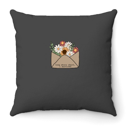 Taylorr Swift ‘long story short, i survived’ Throw Pillows