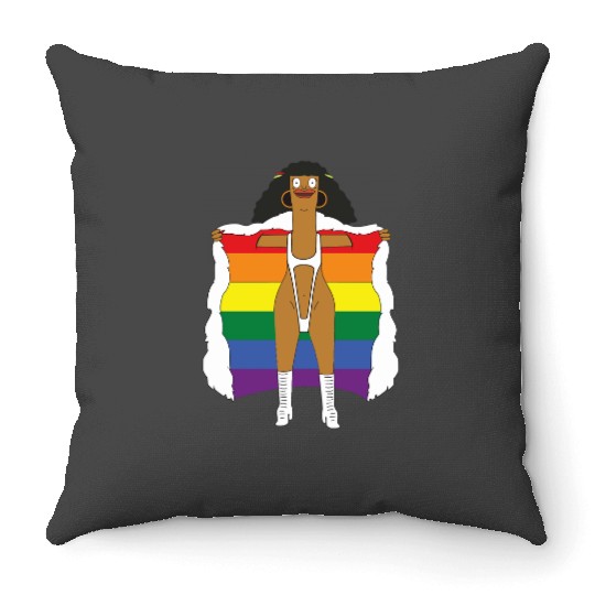 Bobs burgers marshmallow Throw Pillows