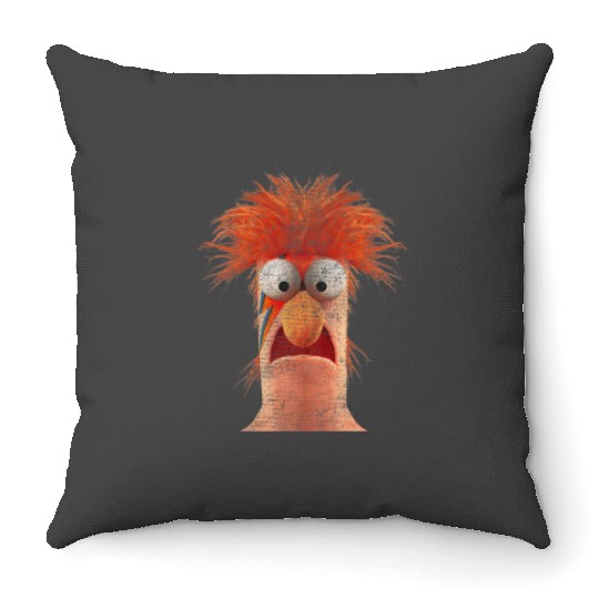 Disney The Muppets Rockstar Beaker Distressed Big Face Throw Pillows