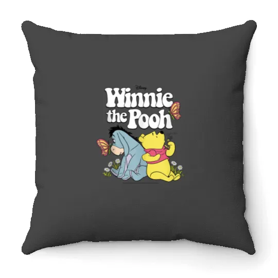 Disney Winnie The Pooh Retro Eeyore And Pooh Throw Pillows